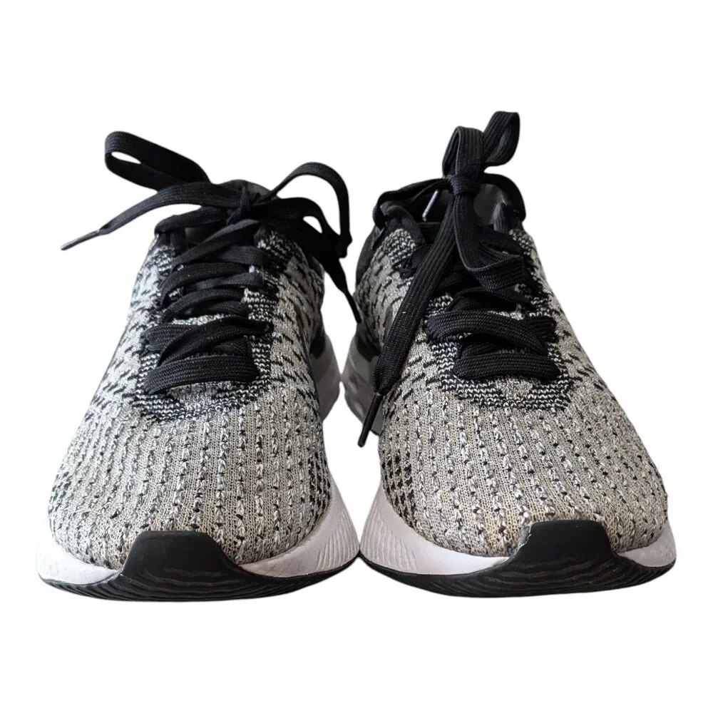 Nike React Infinity Run Flyknit 3 Shoes Women's Size 8 Black Grey Fog Running